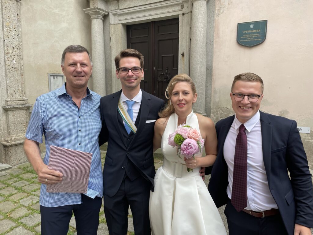 Gratulation dem Brautpaar