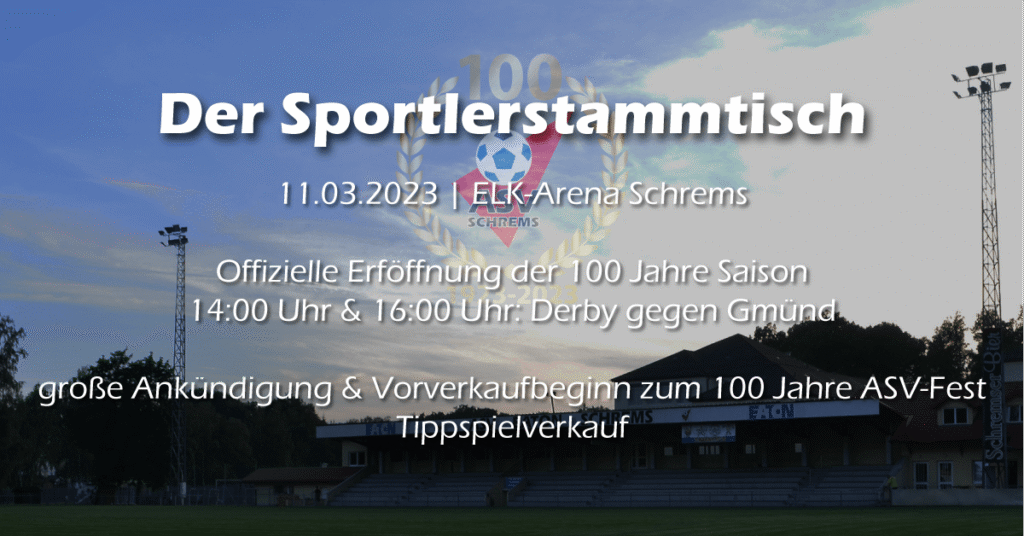 Der Sportlerstammtisch