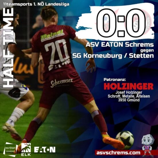 Es geht heiß her in der ELK-Arena, aktuell steht es 0:0 zwischen dem ASV und Korneuburg