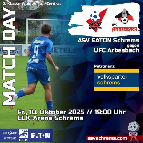 Die #km2 empfängt heute den UFC Arbesbach in der ELK-Arena um 19 Uhr 🕖
