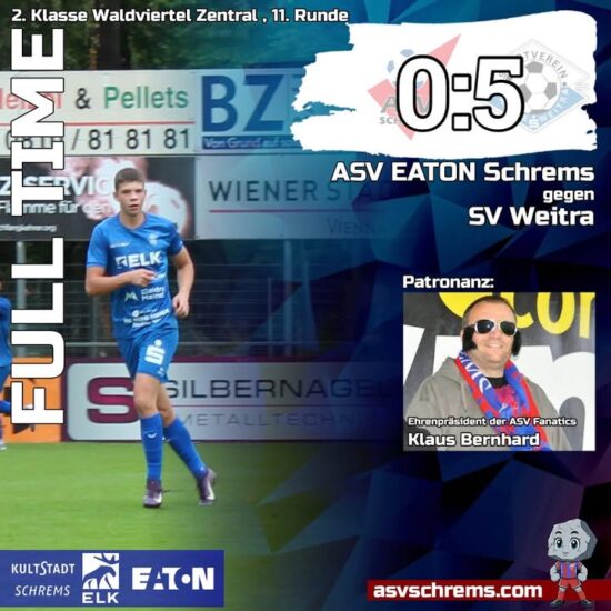 Das Heimspiel der #km2 gegen Weitra endete 0:5