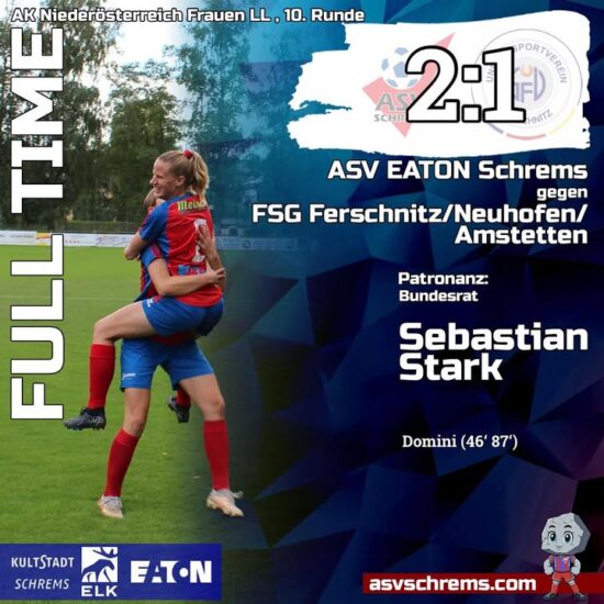 Unsere Vanessa hat gegen Ferschnitz gleich …