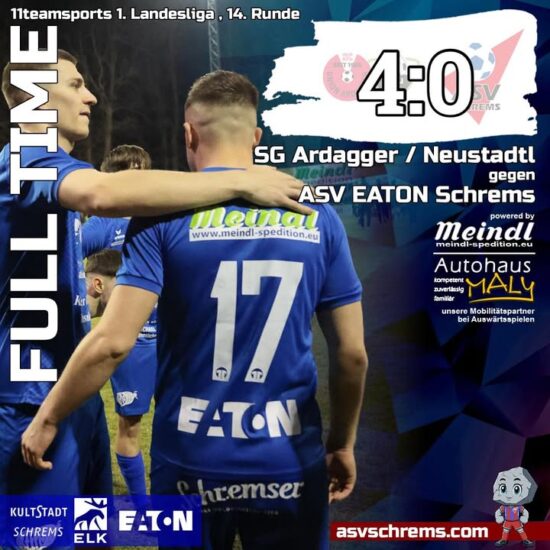 Das Spiel gegen Ardagger endet 4:0