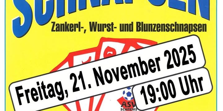 Diesen Freitag ist es soweit, da …