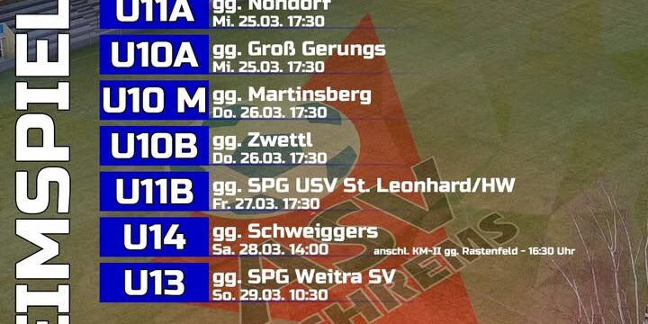 Auch unsere #StarsVonMorgen starten diese Woche in die Meisterschaft ⚽💪♥️💙