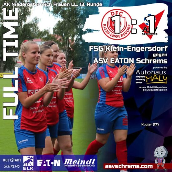 Das gestrige Spiel der #damen gegen Klein-Engersdorf endete mit einem 1:1. 👏