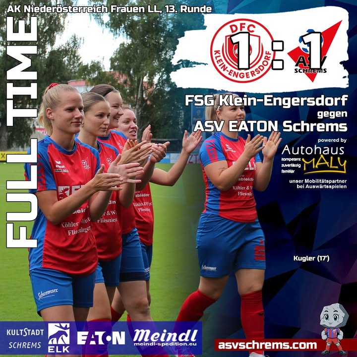 Das gestrige Spiel der #damen gegen Klein-Engersdorf endete mit einem 1:1. 👏