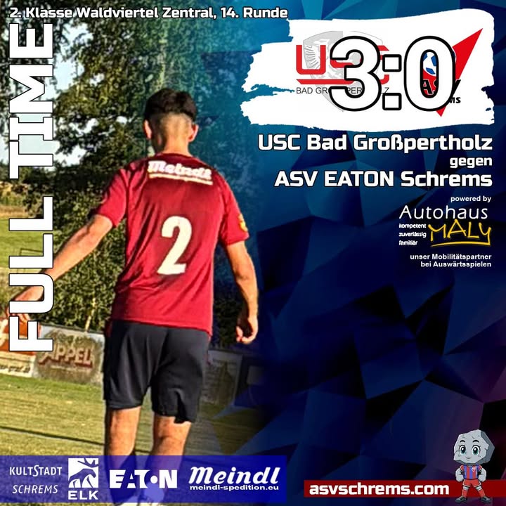 Das Auswärtsspiel unserer #km2 gegen Bad Großpertholz endet mit 3:0