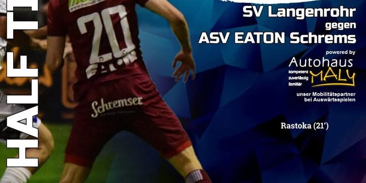 Die erste Halbzeit läuft sehr gut …