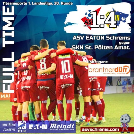 Leider hat es heute gegen die …