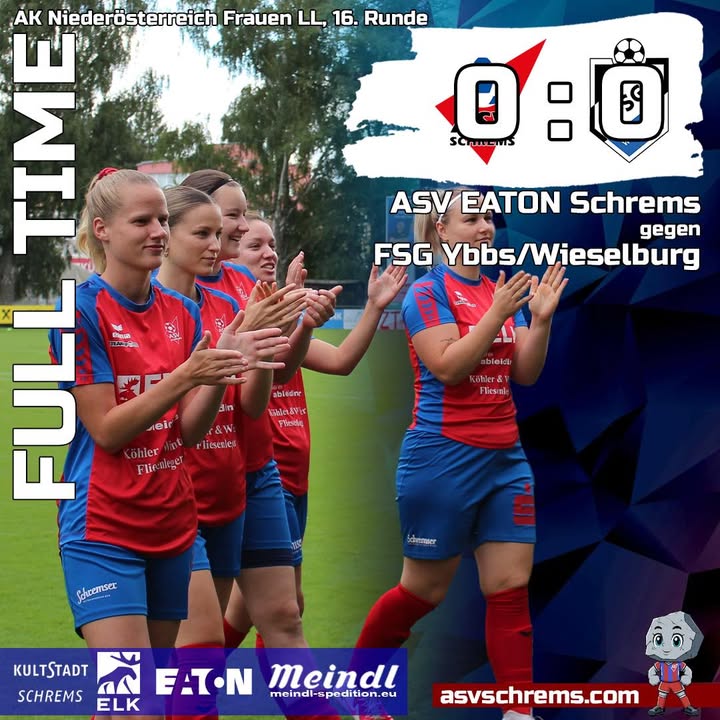 Das Spiel der #damen gegen FSG Ybbs/Wieselburg endet mit einem 0:0