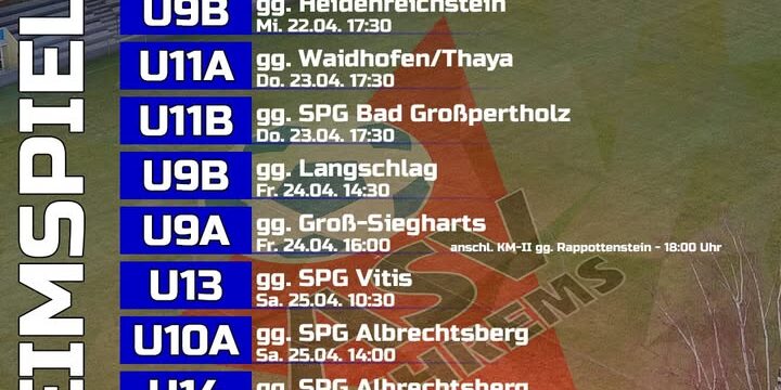 Auch in dieser Woche ist wieder sehr viel los in der ELK-Arena 🏟️