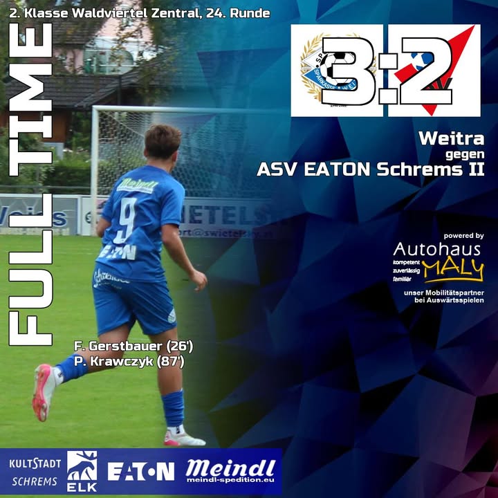 Am Mittwoch fand das Nachtragsspiel unserer #km2 in Weitra statt.