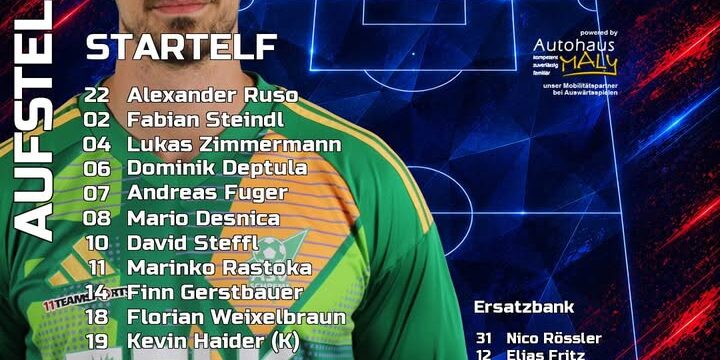 Unsere Aufstellung gegen Zwettl 💪