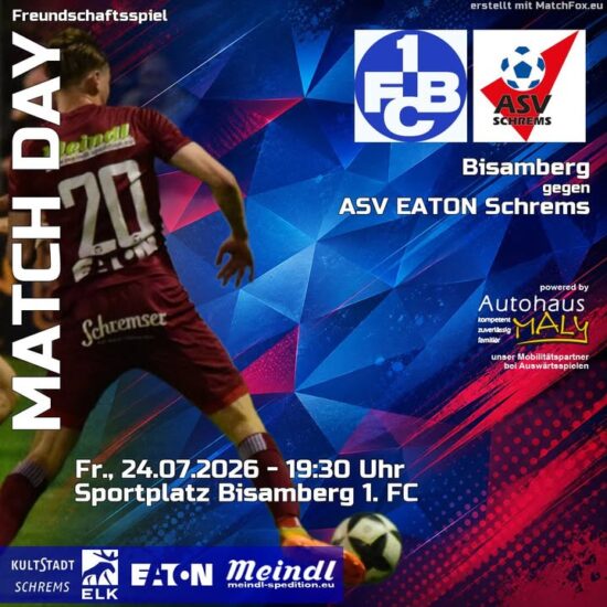 In 30 Minuten geht das Vorbereitungsspiel gegen Bisamberg auch schon los 💪