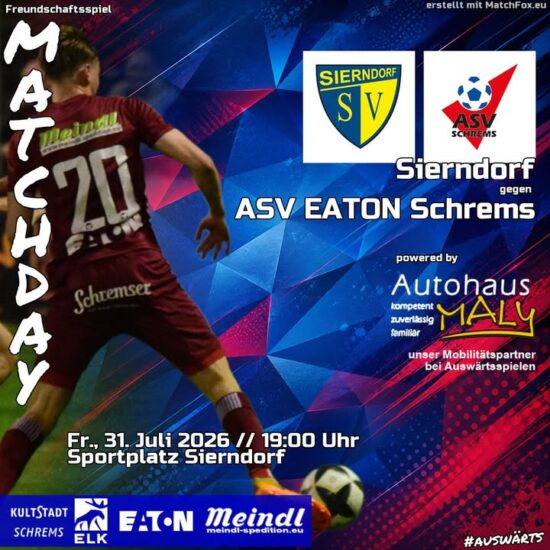 Heute trifft unsere #km im letzten Vorbereitungsspiel auf Sierndorf.