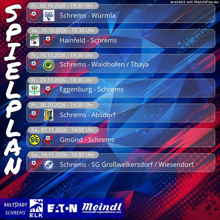Nächste Woche geht's auch schon los …