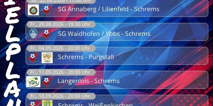 Nächste Woche geht's auch schon los …