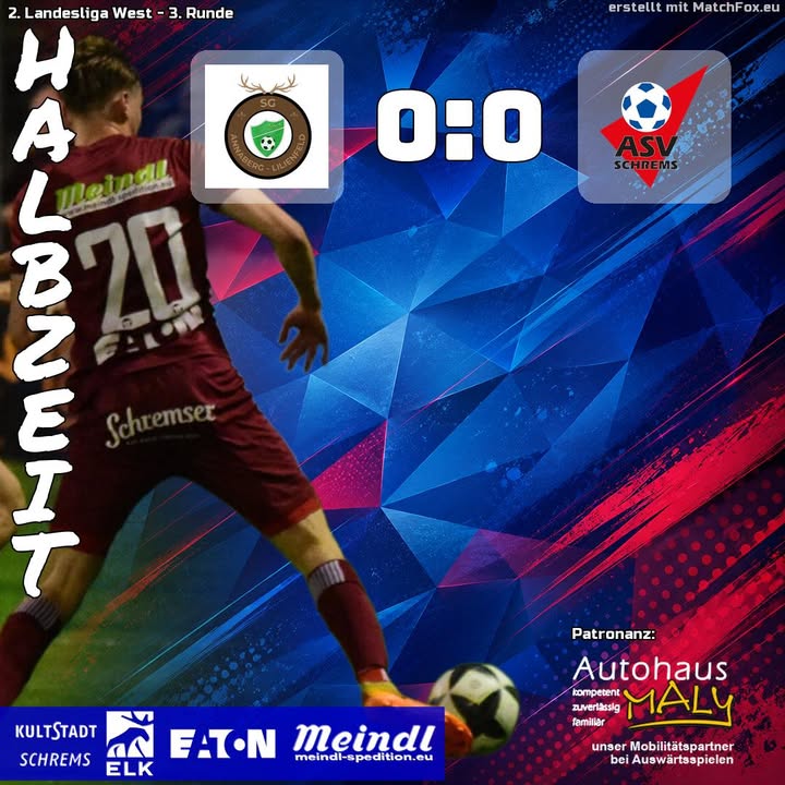 Die Mannschaften gehen mit 0:0 in die Kabine.