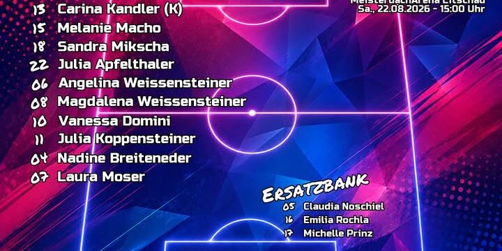 Mit dieser Aufstellung gehen unsere #damen gegen Litschau an den Start 💪