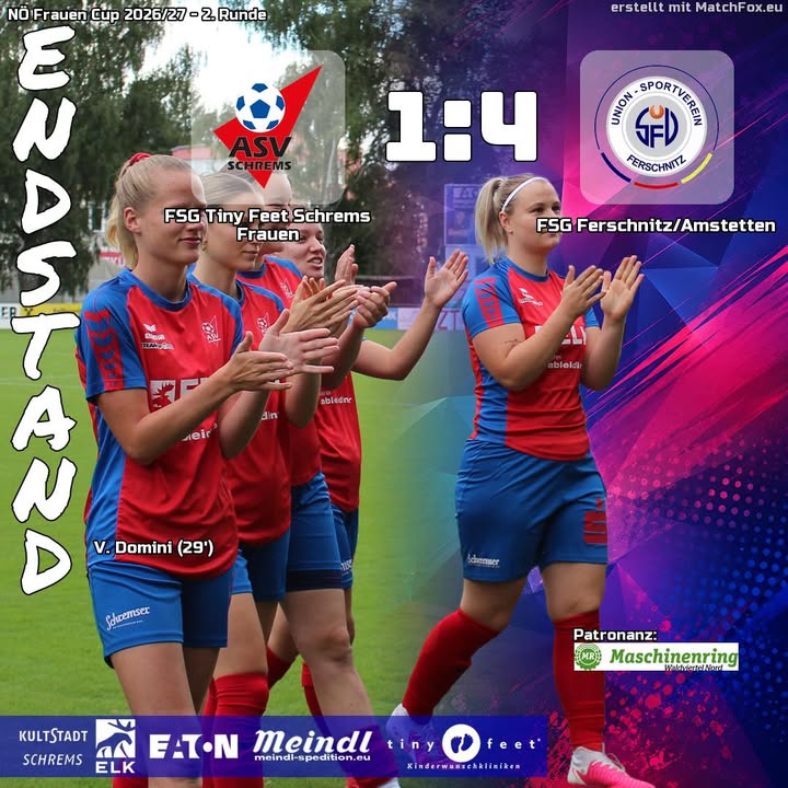 Unsere Damen unterliegen leider im Cupspiel 1:4